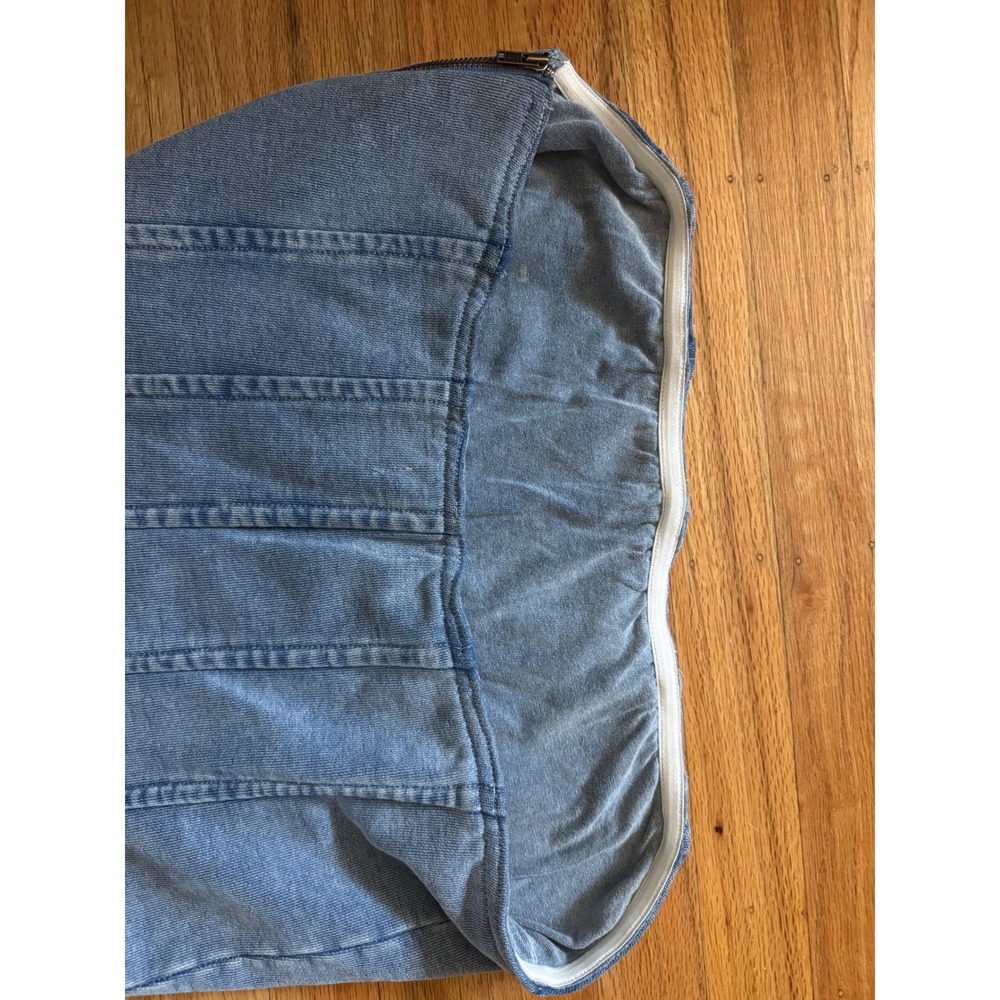 NWOT Good American Denim Corset Top Women 3XL Strapless Side Zip GS0451 - Picture 5 of 8